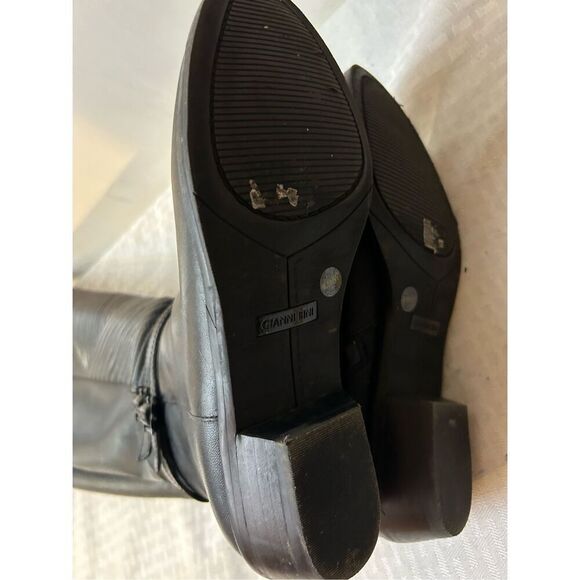 Gianni Bini Boots 6.5 wides Riding wide calf Sarinah black faux leather - Picture 6 of 6